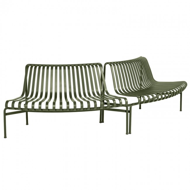 HAY 헤이 Palissade Park 다이닝 bench out-out set of 2 olive HA943203-150