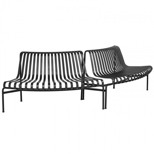 HAY 헤이 Palissade Park 다이닝 bench out-out set of 2 앤트러사이트 HA943203-100