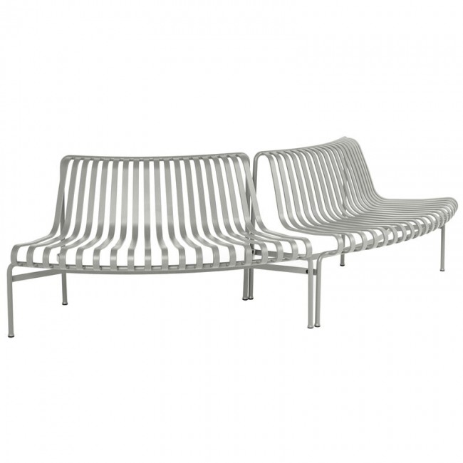 HAY 헤이 Palissade Park 다이닝 bench out-out set of 2 sky grey HA943203-110