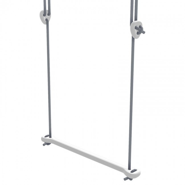 Lillagunga Bone trapeze 화이트 - grey rope LGBONE-WH-GR-N