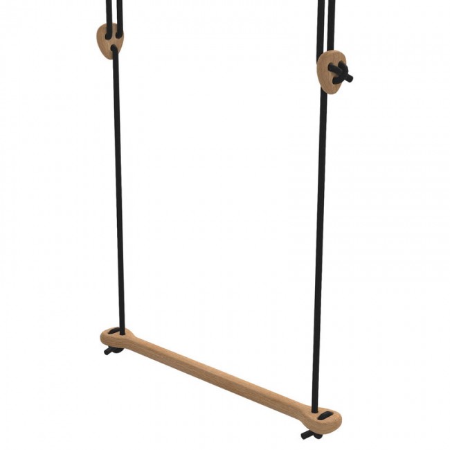Lillagunga Bone trapeze oak - 블랙 rope LGBONE-OAK-BLA-N