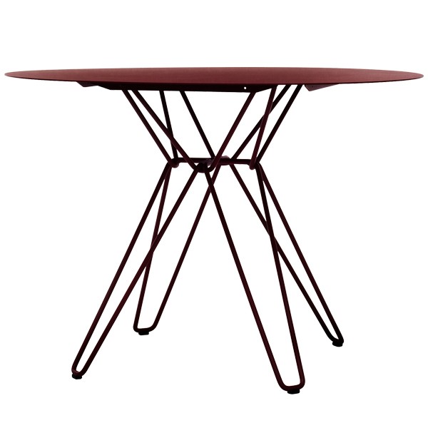 Massproductions Tio 다이닝 테이블 100 cm burgundy MRTI4104