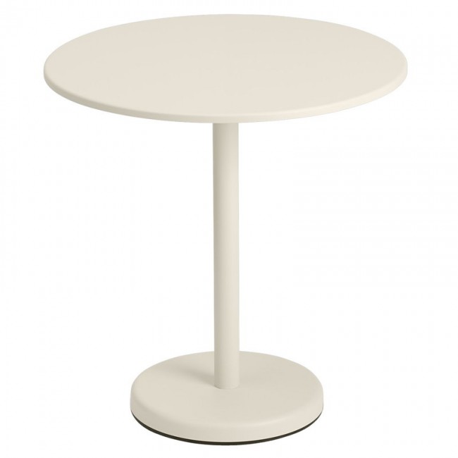 MUUTO 무토 Linear Steel Cafe 테이블 round 70 cm 오프 화이트 MU31055