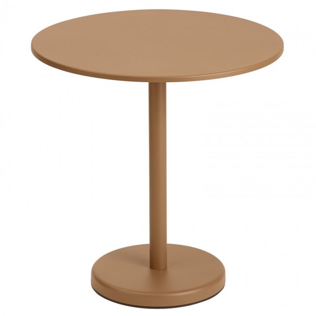 MUUTO 무토 Linear Steel Cafe 테이블 round 70 cm burnt 오렌지 MU31057