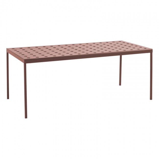 HAY 헤이 Balcony 테이블 190 x 87 cm iron red HA943996-130