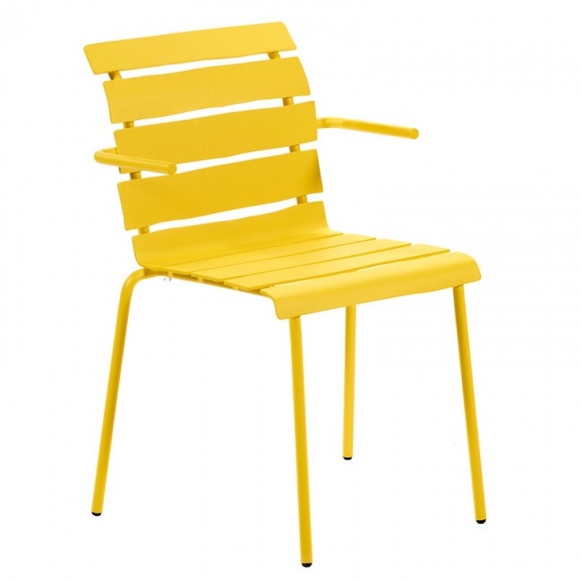 VALERIE OBJECTS 발레리 오브젝트 Aligned 의자 with armrests 엘로우 VOV9021331