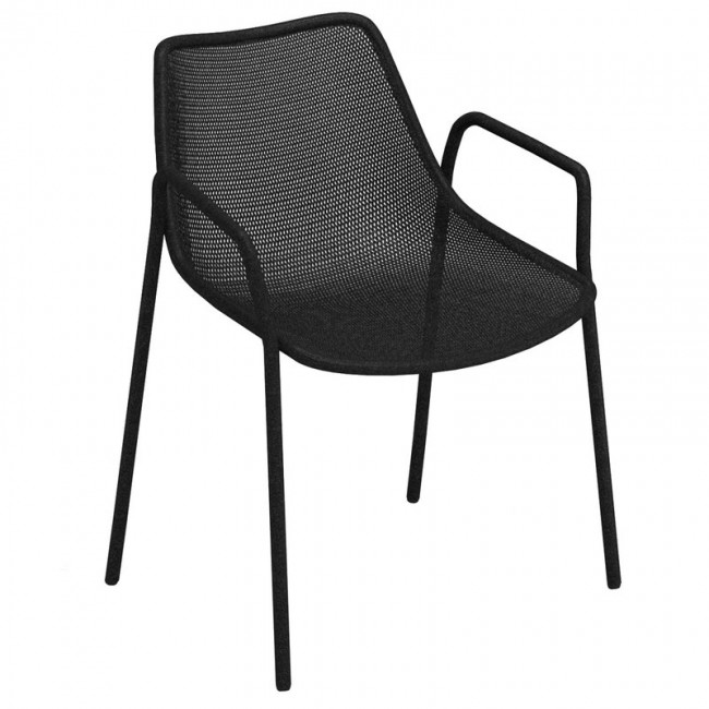 EMU 에뮤 Round 암체어 블랙 EM466-24
