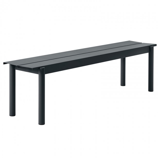 MUUTO 무토 Linear Steel bench 170 cm 블랙 MU30941-30951