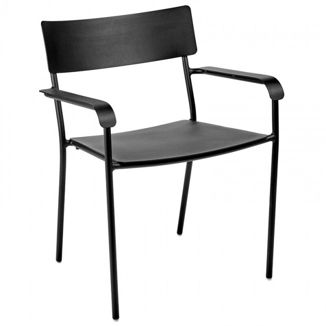 SERAX 세락스 August 의자 with armrests wide 블랙 SXB5019002B