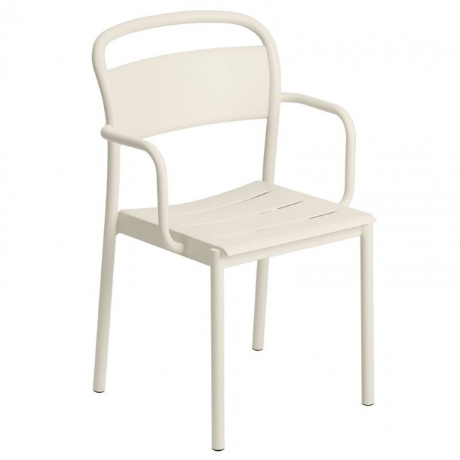 MUUTO 무토 Linear Steel 암체어 오프 화이트 MU30991