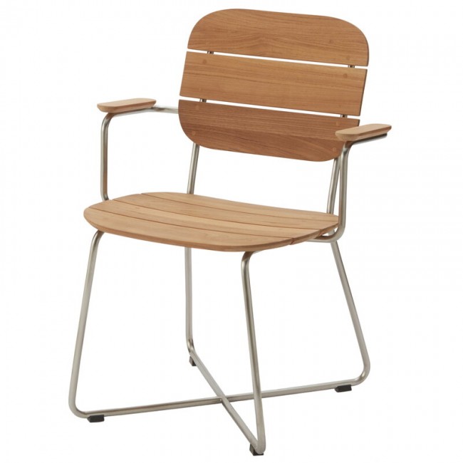 SKAGERAK 스카게락 Lilium 암체어 teak - 스테인리스 스틸 SR1420075