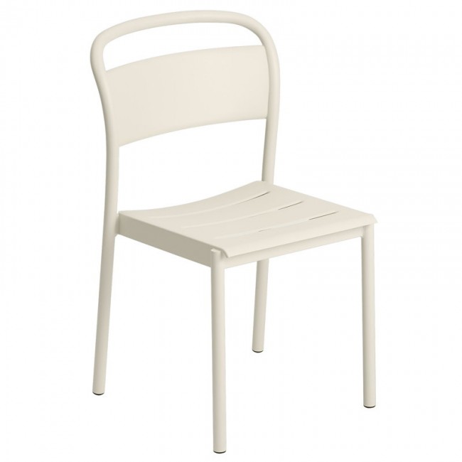 MUUTO 무토 Linear Steel 사이드 의자 오프 화이트 MU30981