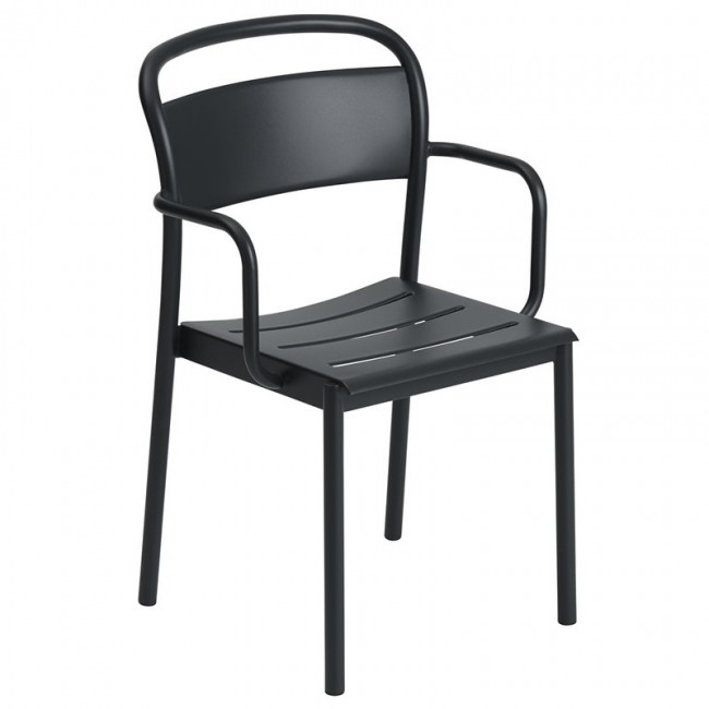 MUUTO 무토 Linear Steel 암체어 블랙 MU30990