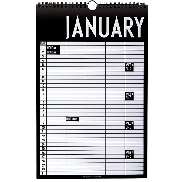DESIGN LETTERS 디자인레터스 Monthly Planner DL70201602