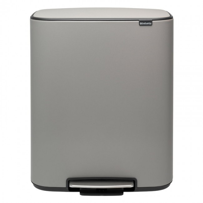 BRABANTIA 브라반티아 Bo 페달 휴지통 60 L Sense of Luxury grey BA211348
