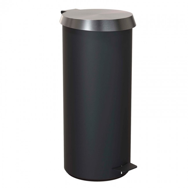 FROST 프로스트 페달 휴지통 550 brushed steel - 블랙 FRON3003-BB
