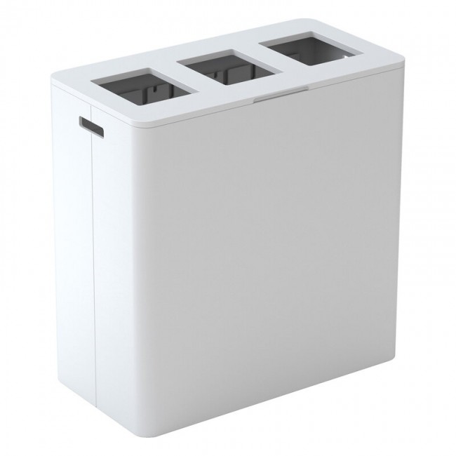 Niimaar Ecogrande Forever Bin recycling station 3 openings pure 화이트 NR029