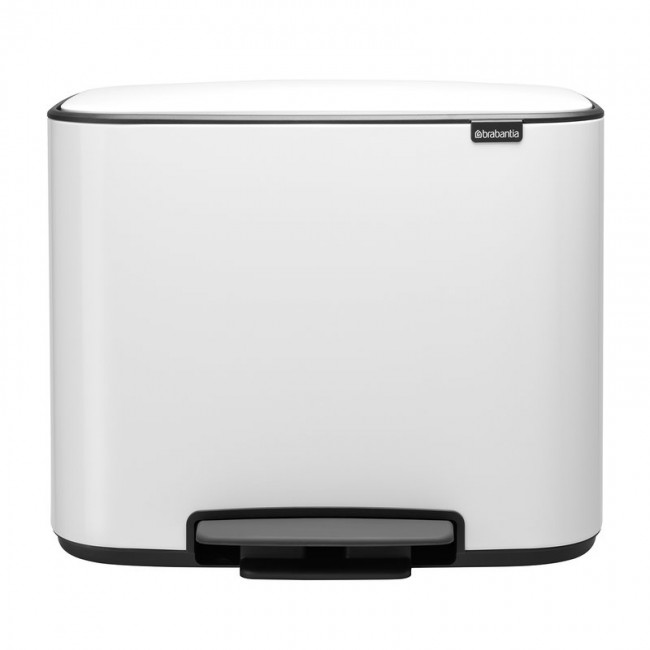 BRABANTIA 브라반티아 Bo 페달 휴지통 11 + 23 L 화이트 BA121142
