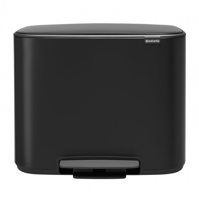 BRABANTIA 브라반티아 Bo 페달 휴지통 11 + 23 L 매트 블랙 BA121227