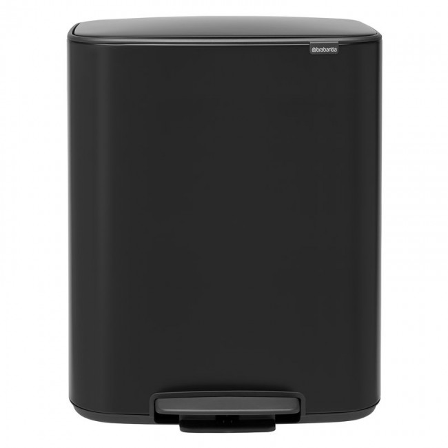 BRABANTIA 브라반티아 Bo 페달 휴지통 60 L 매트 블랙 BA211362