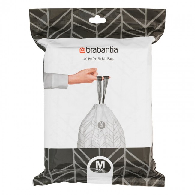BRABANTIA 브라반티아 PerfectFit bin liners 60 L (M) dispenser pack of 40 pcs BA138829