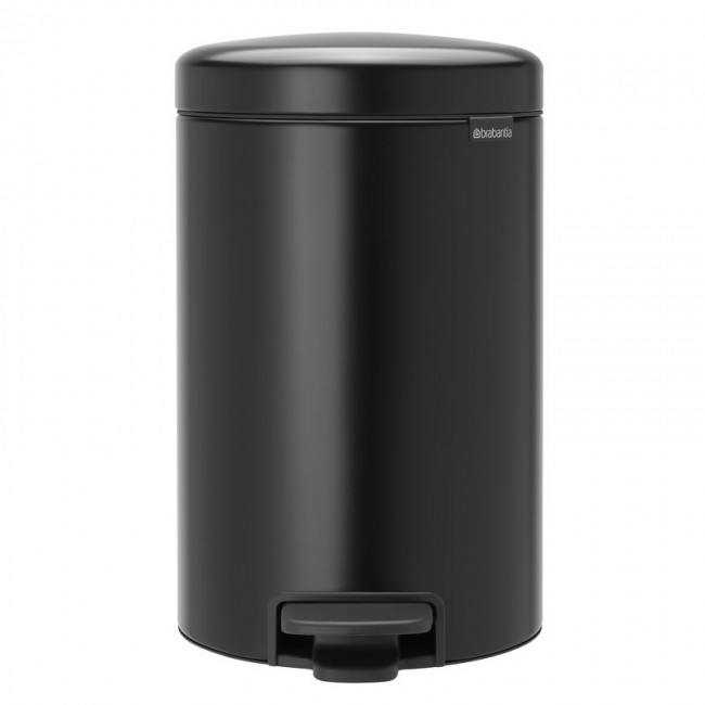 BRABANTIA 브라반티아 newIcon 페달 휴지통 매트 블랙 BA113741