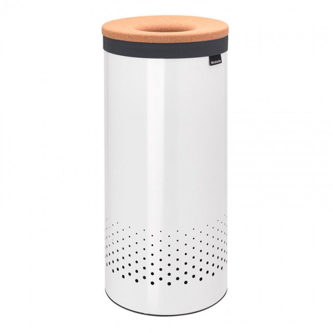 BRABANTIA 브라반티아 Laundry bin 35L 화이트 - cork lid BA104367