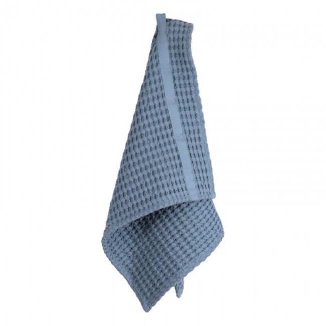 THE ORGANIC COMPANY ORIC Big Waffle hand towel 그레이 블루 RG1020-510