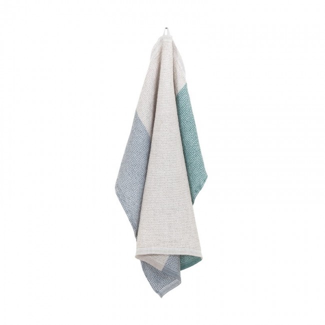 Lapuan Kankurit Terva hand towel 화이트 - multi 린넨 aspen 그린 LT73661