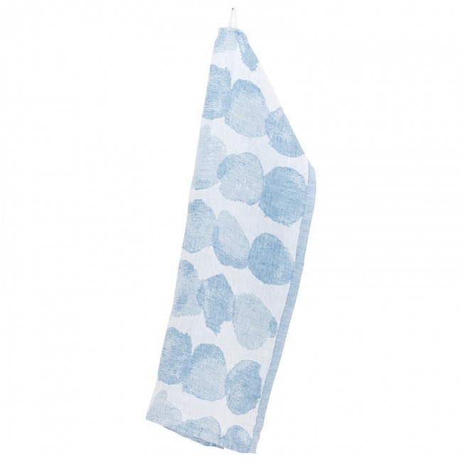 Lapuan Kankurit Sade hand towel 화이트 - rainy 블루 LT63564