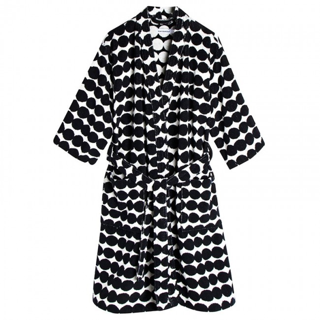 MARIMEKKO 마리메꼬 Rasymatto BATH로브 블랙-화이트 MA068763-190