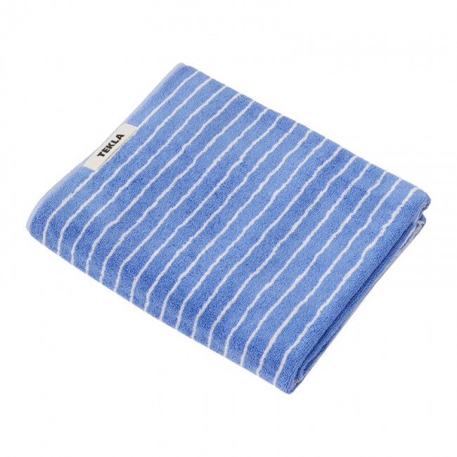 Tekla Bath sheet clear 블루 스트라이프 TEKTT-CLS-100X150