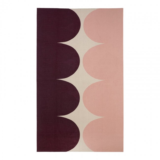 MARIMEKKO 마리메꼬 Harka 테이블 cloth 140 x 245 cm 린넨 - 핑크 burgundy MA071770-831