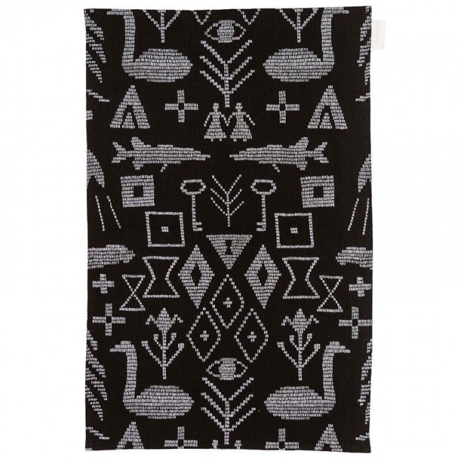 Saana ja Olli Maailman synty tea TOWEL/테이블매트 라지 블랙 SOHMP4-8-BL-WH