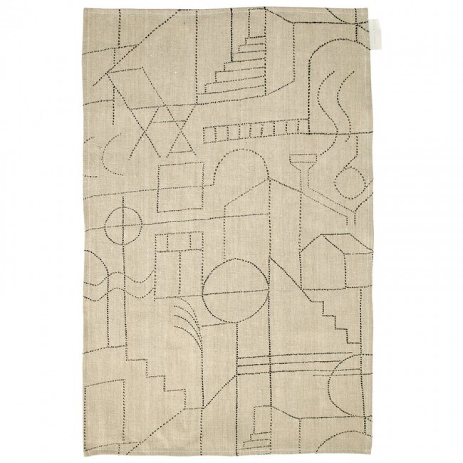 Saana ja Olli Unien 탈로 tea TOWEL/테이블매트 beige SOHMP10-9-BG-WH