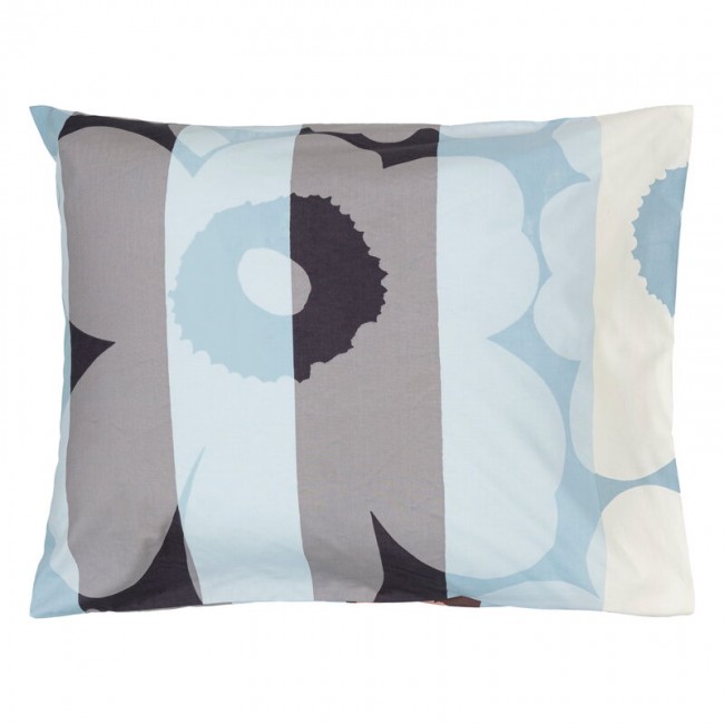 MARIMEKKO 마리메꼬 Unikko Ralli 베개커버 50 x 60 cm OFF-화이트 - peach 블루 MA071535-125