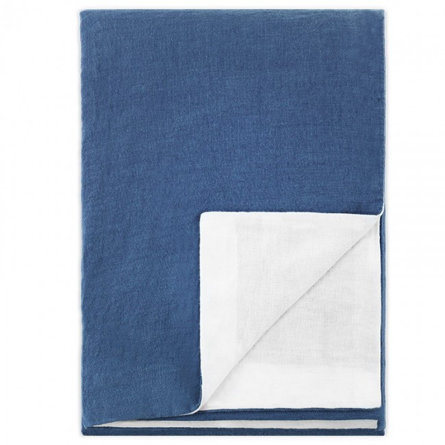 Langoe Duvet 커버 린넨 denim - 화이트 LN6430058920014