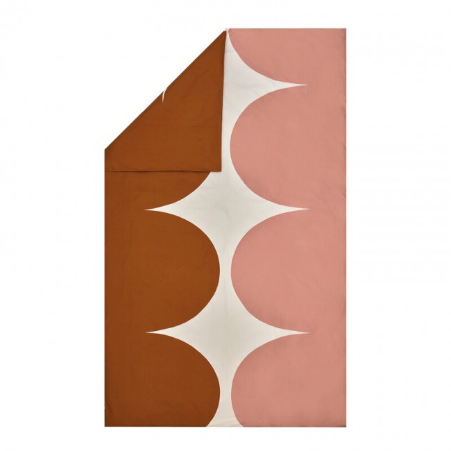 MARIMEKKO 마리메꼬 Harka duvet 커버 150 x 210 cm 화이트 - brown 로즈 MA071801-183