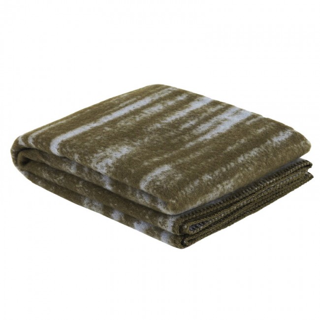 Hem Glitch throw 180 x 130 cm powder 블루 - olive 그린 HE30513