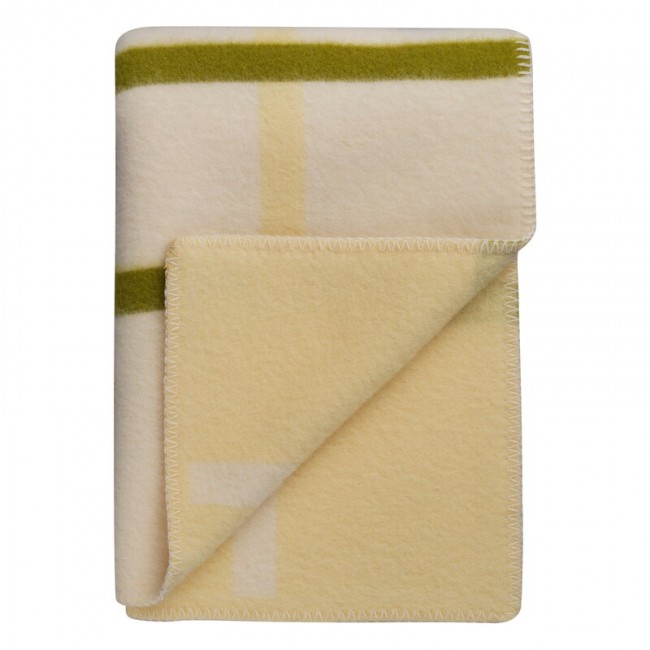 ROROS TWEED Roeros Knut throw 135 x 200 cm lime RTW5451