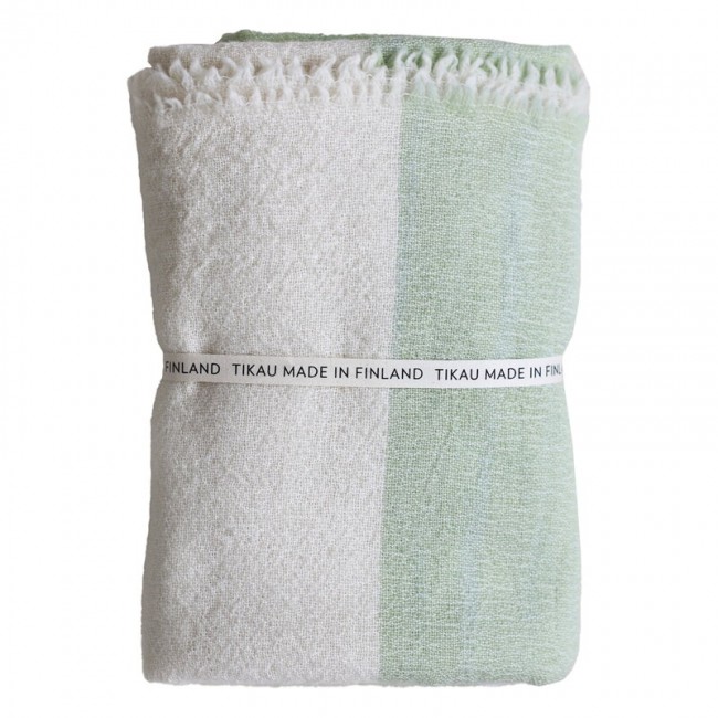 Tikau Block throw 145 x 185 cm 그린 TKU-BLOCK-THROW-GREEN