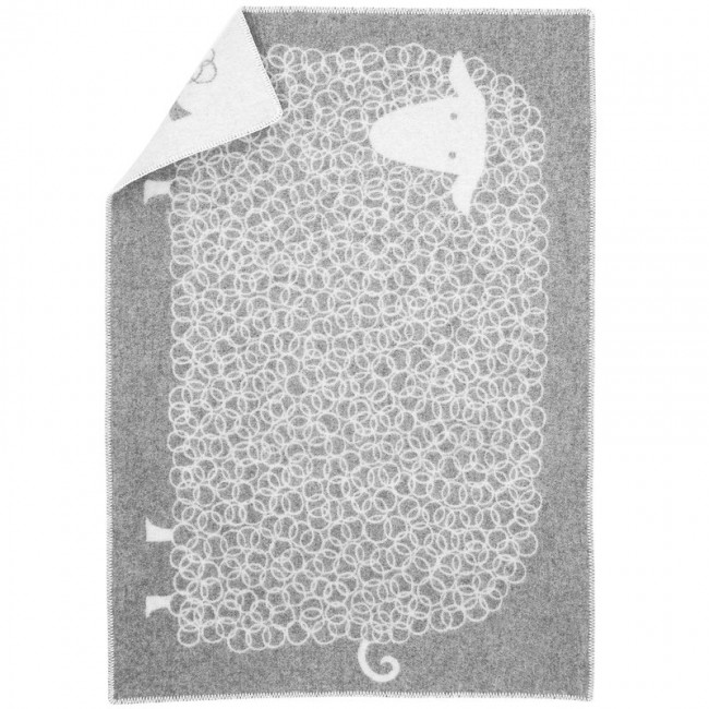 Lapuan Kankurit Kili 담요 블랭킷 90 x 130 cm grey - 화이트 LT100202
