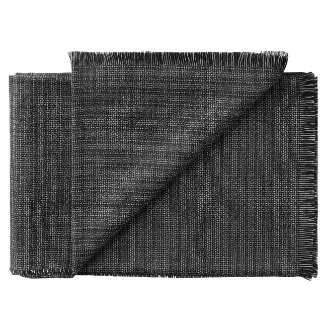 SILKEBORG ULDSPINDERI 실크EBORG Cumulus throw 블랙 - 화이트 RZ00-1148-6600
