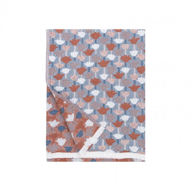 Lapuan Kankurit Tulppaani 담요 블랭킷 130 x 180 cm cinnamon - 블루 LT30873