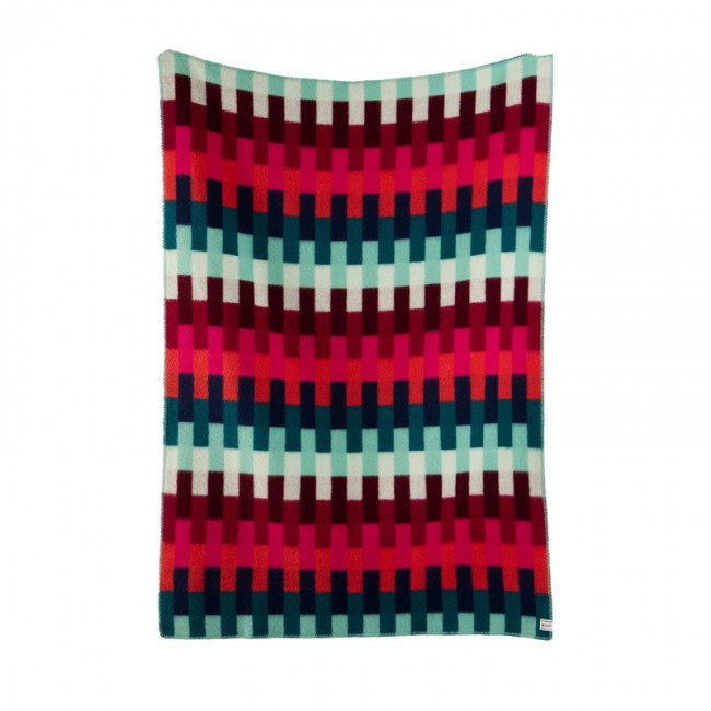 ROROS TWEED Roeros AEsmund Bold throw 200 x 135 cm red - 터쿼이즈 RTW4153-B