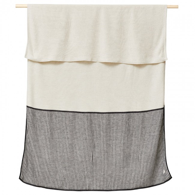 FORM & REFINE 폼앤리파인 Aymara plaid 170 x 130 cm rib cream FAR3408