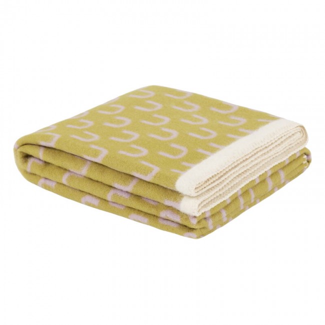 Hem Arch throw 130 x 180 cm pistachio - lilac cream HE30573