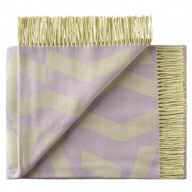 SILKEBORG ULDSPINDERI 실크EBORG Dashes throw lilac - 엘로우 RZ00-1150-8712