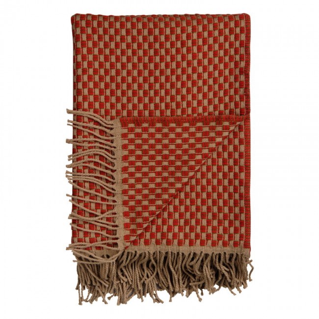 ROROS TWEED Roeros Isak throw 150 x 210 cm red sumac RTW5353