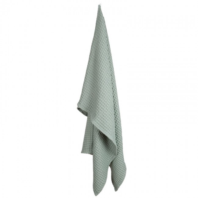 THE ORGANIC COMPANY ORIC Big Waffle towel and 담요 블랭킷 dusty mint RG1029-410